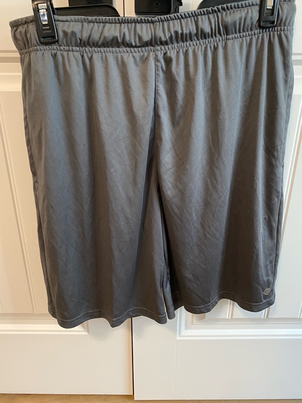 ZELOS Men's Charcoal Gray Athletic Shorts - Elastic Waist